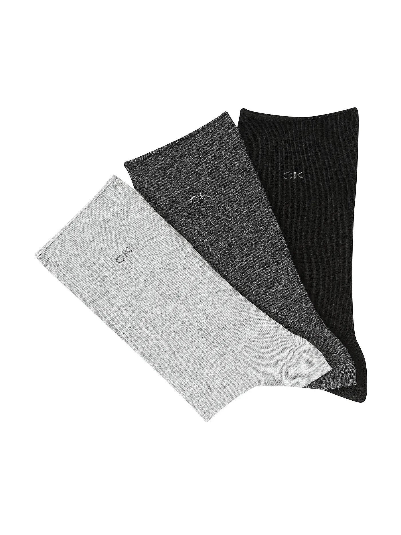 CALVIN KLEIN | Socken 3-er Pkg dark grey melange | 